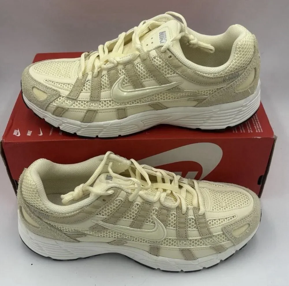 Nike P-6000 SE Men's Size 10.5 Alabaster/Black-Sail Sneakers HF0015 700 New